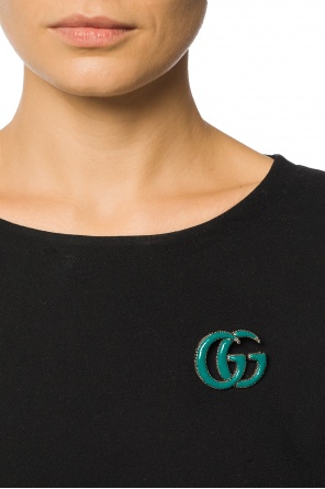 Logo-shaped brooch, zdjęcie 2 Logo-shaped brooch od Gucci